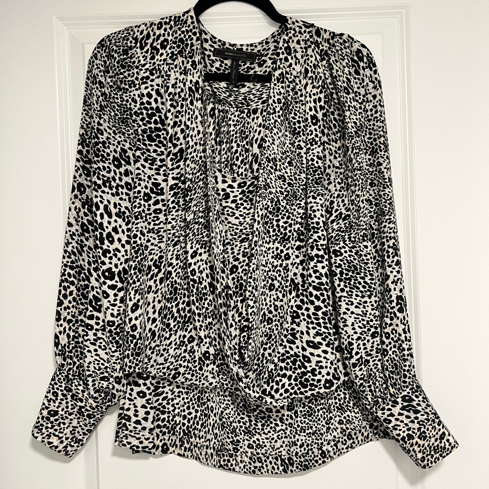 BCBGMaxazria Cross Front Top